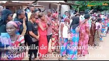 La dépouille de Bédié accueillie à Daoukro par des pleures