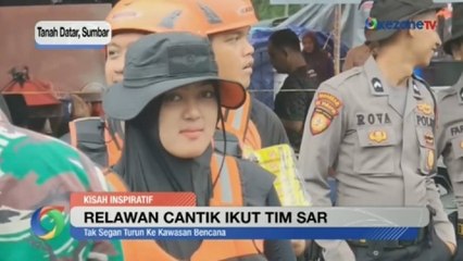 Relawan Cantik Mencolok di Antara Sukarelawan Pria di Tim SAR