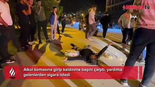 Antalya’da şoke eden olay! Yardıma gelenlerden sigara istedi