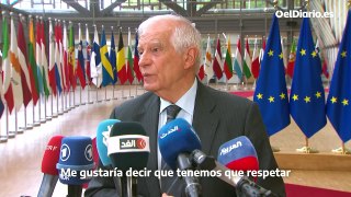 Borrell ve “inaceptable” la acusación de “antisemitismo” de Israel a la justicia internacional