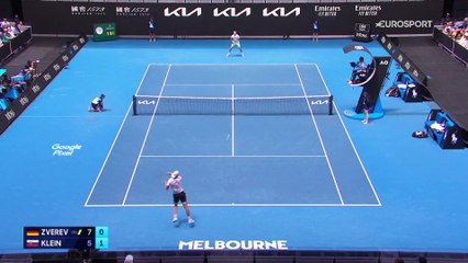 Mené 2 sets à 1, Zverev s'en est sorti au super tie-break face à Klein : le résumé