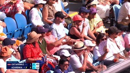 Azarenka remporte le combat de cogneuses face à Ostapenko : les temps forts