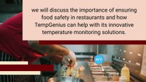 Ensuring Food Safety: Restaurant Temperature Monitoring with TempGenius