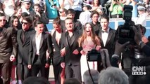 Cannes’da Filistin protestosu! Kırmızı halıya damga vuran renkler: Yeşil, siyah, kırmızı…