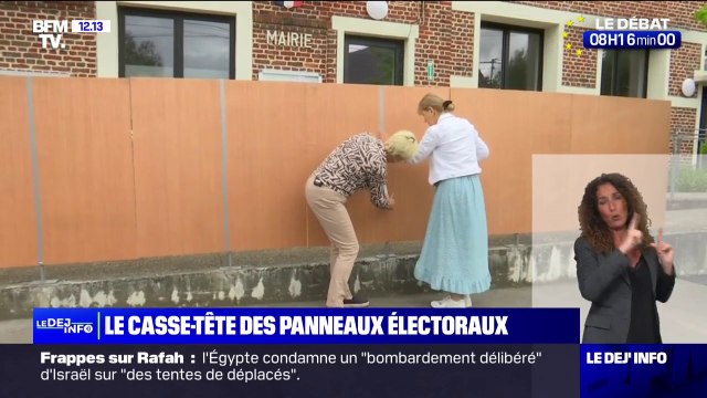 Européennes: le casse-tête des petites communes pour mettre en place les panneaux électoraux