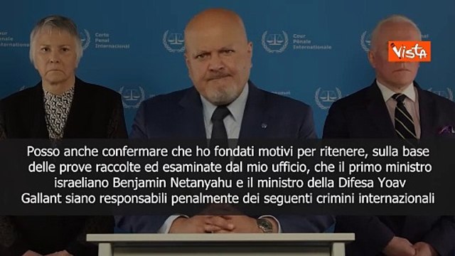 Procuratore capo Corte penale internazionale chiede il mandato d'arresto per Netanyahu