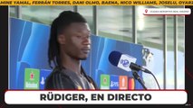 Camavinga atiende a los medios en el 'Media Day'