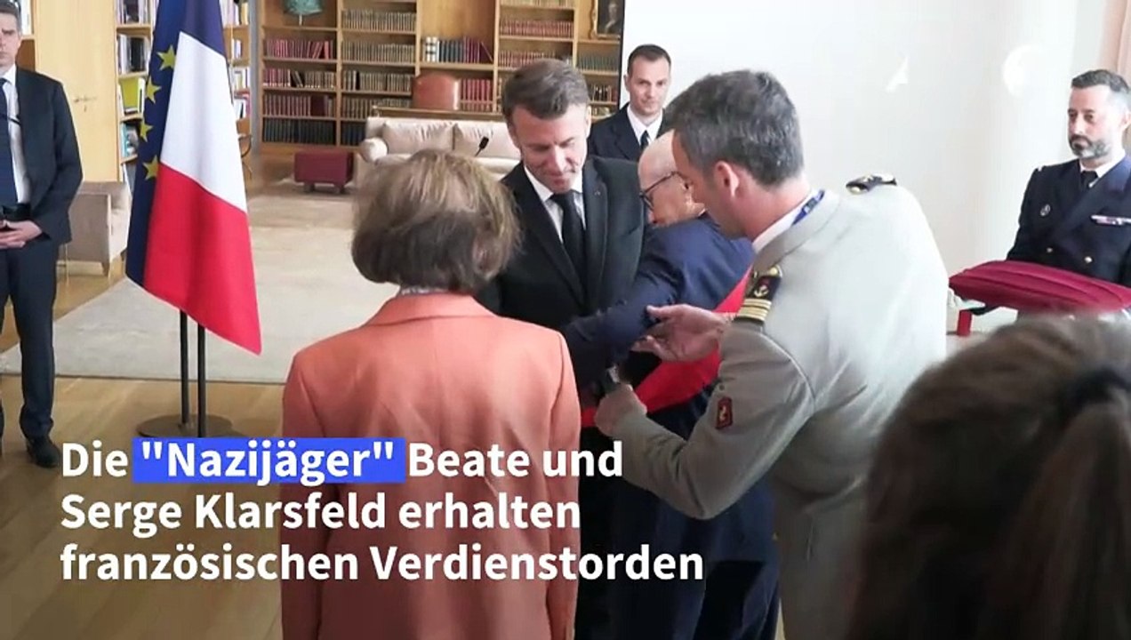 "nazijäger"-ehepaar klarsfeld erhält französischen verdienstorden