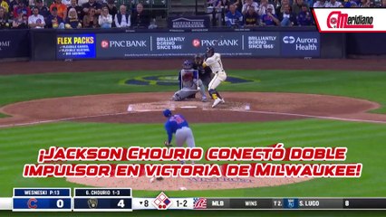 ¡Chourio se fue de 4-2 con doble impulsor en la victoria de Milwaukee!