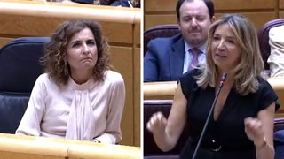 Una senadora del PP vuelve a dejar con cara de seta a María Jesús Montero al cazarle un bulo en directo