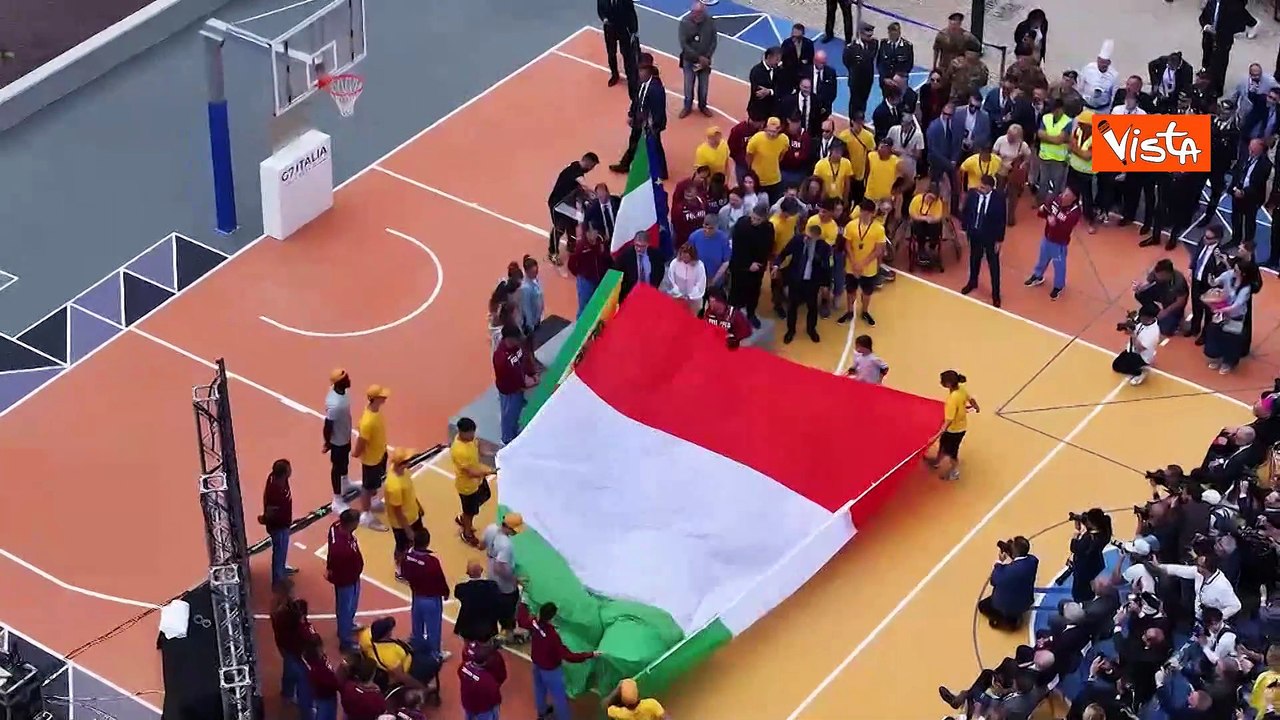 Inaugurazione centro sportivo di Caivano, ecco le immagini dall'alto