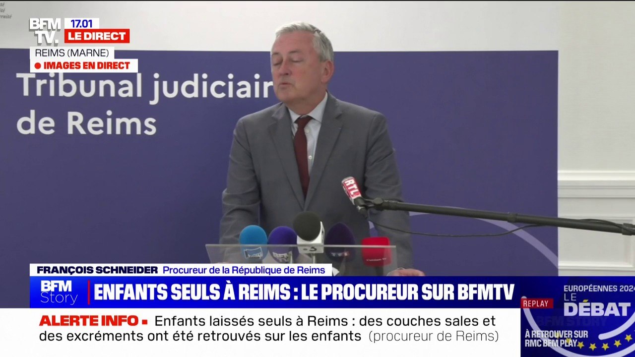 Enfants seuls à Reims: "La mère de famille et son compagnon ont été placés en garde à vue", affirme le procureur de la République de Reims
