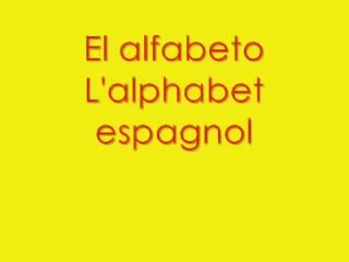 Chanson de l'alphabet en Espagnol