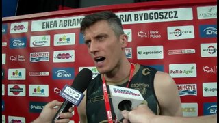 Piotr Śmigielski po przegranym finale przez Enea Abramczyk Astorię Bydgoszcz