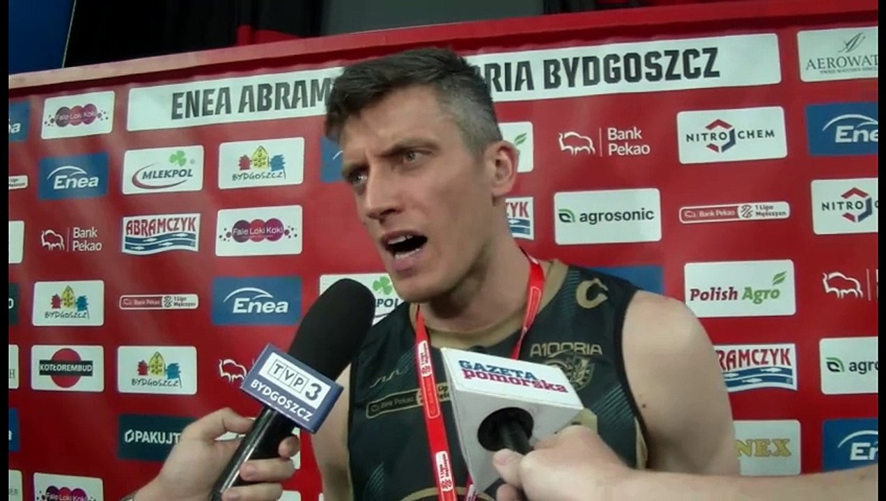 Piotr Śmigielski po przegranym finale przez Enea Abramczyk Astorię Bydgoszcz