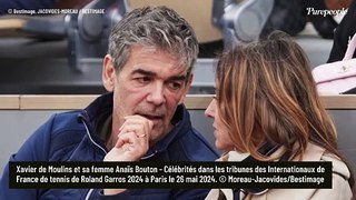 PHOTOS Xavier de Moulins et sa femme journaliste complices dans les tribunes de Roland Garros face à Kev Adams survolté