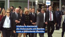 Macron homenageia vítimas do Holocausto e vai a Dresden no segundo dia da visita de Estado