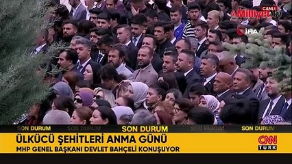 MHP lideri Bahçeli: Ülkücü katilleri ile hesaplaşacağız