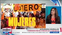 Alejandra Barrales habla de sus propuestas en defensa de las mujeres