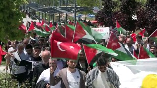Van'da akademisyen ve öğrencilerden İsrail'in Refah'ta Filistinlilerin kampına yönelik saldırısına tepki