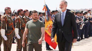 El rey Felipe VI recibe a Volodímir Zelenski