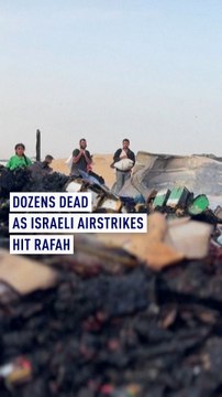 Dozens dead as Israeli airstrikes hit Rafah