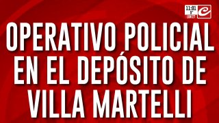 Alimentos sin entregar: importante operativo en un depósito de Villa Martelli