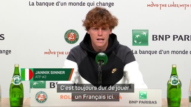 Roland-Garros - Sinner : Jouer mon meilleur tennis contre Gasquet