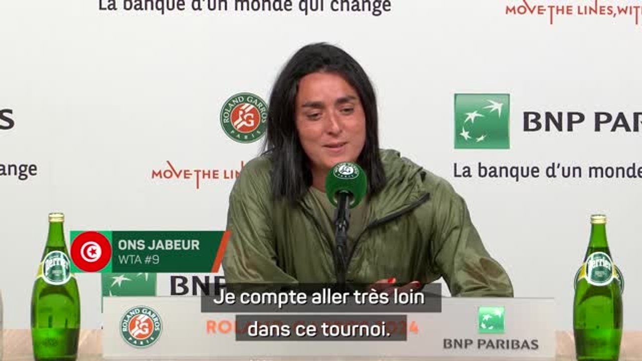 Roland-Garros - Jabeur : "Je compte aller très loin"