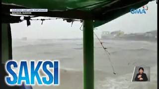 Bagsik ng Bagyong Aghon, nagpalubog ng mga bahay at tumangay ng barko sa Quezon | Saksi