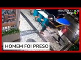 Mulher é empurrada após negar esmola para homem no RJ