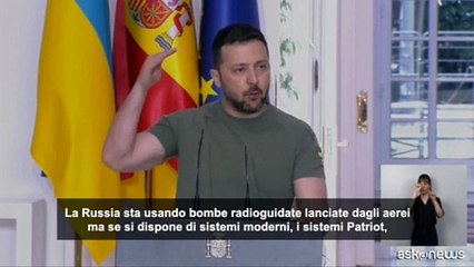 Ucraina, Zelensky chiede all'Occidente nuovi sistemi di difesa Patriot