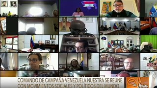 Comando de Campaña Venezuela Nuestra sostiene reunión con movimientos sociales y políticos del mundo