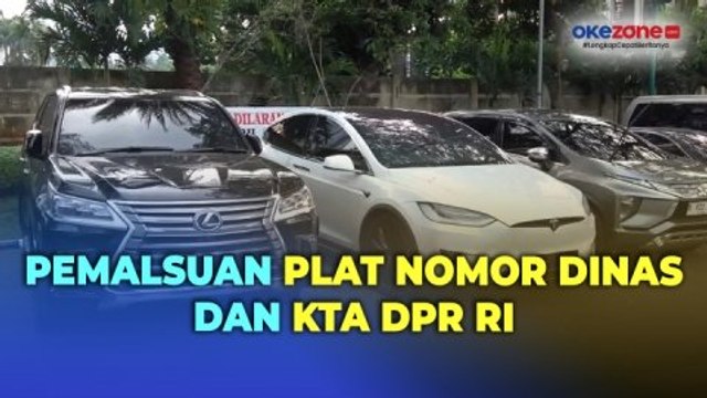 Polisi Bongkar Praktik Pemalsuan Plat Nomor Dinas dan KTA DPR RI, 8 Mobil Mewah Disita