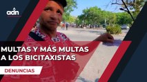 Multas y más multas a los bicitaxistas