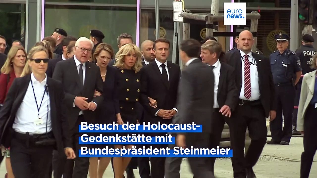 'Revanche' beim Tischfußball und Historisches: Macron auf Staatsbesuch in Deutschland