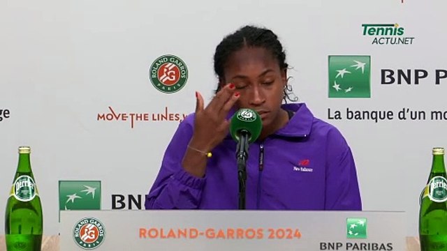 Tennis - Roland-Garros 2024 - Coco Gauff : “Tamara Zidansek? I just know she was in the semi-finals here 2 years ago”