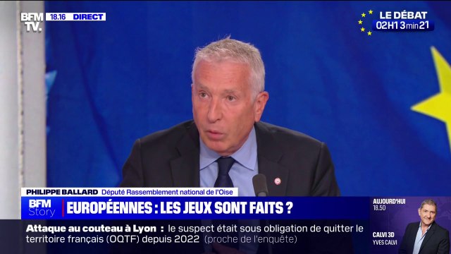 Européennes 2024, le débat: Jordan Bardella a tout à gagner , pour Philippe Ballard (RN)