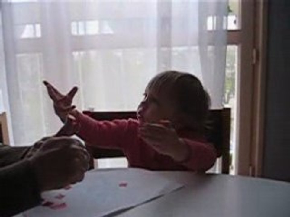 Collage de gommettes - seconde