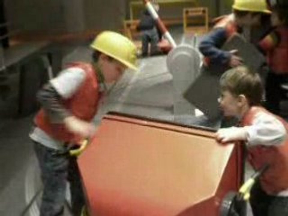 eliot sur le chantier de la Villette