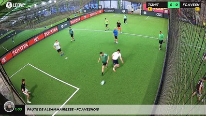 Faute de Alban Mairesse - FC AVESNOIS