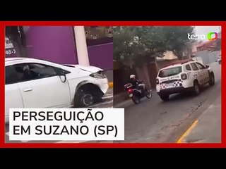 Motorista continua fugindo da polícia mesmo após carro capotar e perder rodas em SP