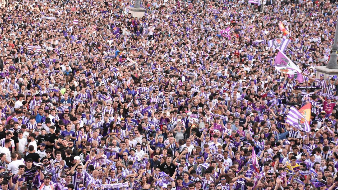 La fiesta del ascenso del Real Valladolid