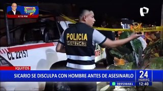 Sicario pide disculpas a un hombre antes de disparar contra él y asesinarlo