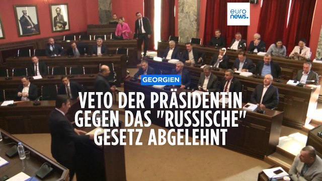 Russisches Gesetz in Georgien: Veto der Präsidentin abgelehnt