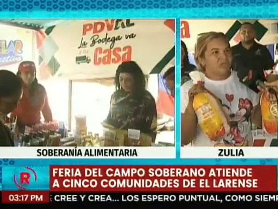 Zulia | Más de mil familias son favorecidas con la Feria del Campo Soberano en el sector El Larense
