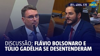 Flávio Bolsonaro e Túlio Gadêlha se desentenderam em comissão