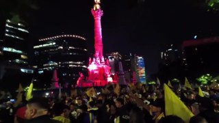 Invasión Azulcrema en el Ángel de la Independencia tras la Final | ID