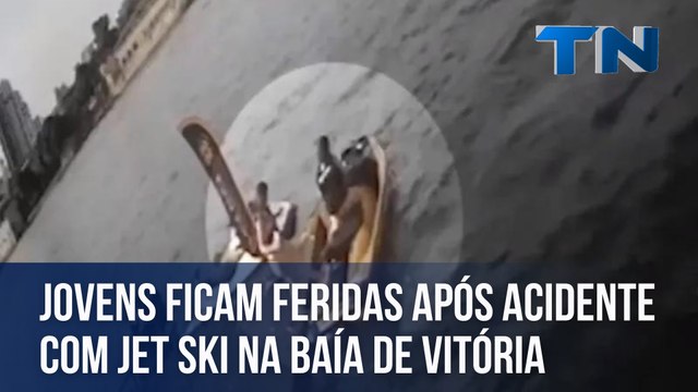 Jovens ficam feridas após acidente com Jet Ski na Baía de Vitória