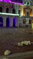 Así quedó la Plaza Mayor tras la fiesta del ascenso